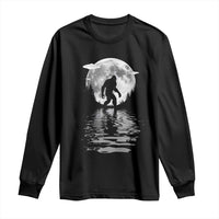 Bigfoot Long Sleeve Shirt Sasquatch Under The Moon Cryptid