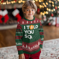 Funny Bitcoin Ugly Christmas Sweater Bitcoin I Told You So Funny BTC Crypto Cryptocurrency Trader - Wonder Print Shop