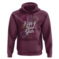 Happy New Year 2025 Hoodie Fireworks Party Supplies Family Matching