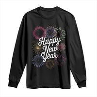 Happy New Year 2025 Long Sleeve Shirt Fireworks Party Supplies Family Matching