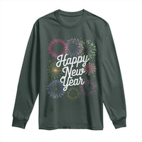 Happy New Year 2025 Long Sleeve Shirt Fireworks Party Supplies Family Matching