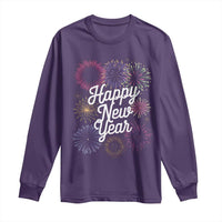 Happy New Year 2025 Long Sleeve Shirt Fireworks Party Supplies Family Matching