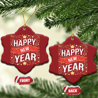 Happy New Year 2025 Christmas Ornament Confetti Fireworks Party Supplies Family Matching - Wonder Print Shop