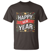 Happy New Year 2025 T Shirt Confetti Fireworks Party Supplies Family Matching - Wonder Print Shop