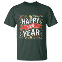 Happy New Year 2025 T Shirt Confetti Fireworks Party Supplies Family Matching - Wonder Print Shop