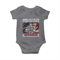 Patriotic Memorial Day Baby Onesie Remember Our Heroes Veterans Brothers American Flag