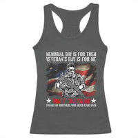Patriotic Memorial Day Racerback Tank Top Remember Our Heroes Veterans Brothers American Flag