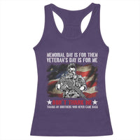 Patriotic Memorial Day Racerback Tank Top Remember Our Heroes Veterans Brothers American Flag