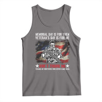 Patriotic Memorial Day Tank Top Remember Our Heroes Veterans Brothers American Flag