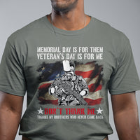 Memorial Day Is For Them Veteran's Day Is For Me TShirt for Veteran, American Flag Shirt, Patriotic Shirt, Veterans Shirt, US Military Shirt T Shirt - Wonder Print Shop