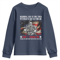 Patriotic Memorial Day Youth Sweatshirt Remember Our Heroes Veterans Brothers American Flag