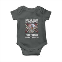 Patriotic Memorial Day Baby Onesie May We Never Forget Freedom Is Not Free