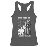 Patriotic Memorial Day Racerback Tank Top We Stand For the Flag We Kneel For The Fallen US Patriots