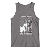 Patriotic Memorial Day Tank Top We Stand For the Flag We Kneel For The Fallen US Patriots
