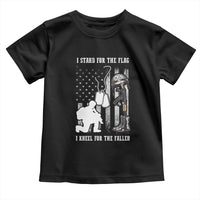 Patriotic Memorial Day Toddler T Shirt We Stand For the Flag We Kneel For The Fallen US Patriots