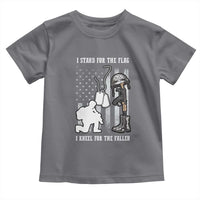 Patriotic Memorial Day Toddler T Shirt We Stand For the Flag We Kneel For The Fallen US Patriots