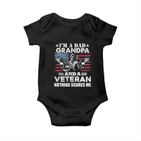 I’m a Dad Grandpa and Veteran Baby Onesie Fearless Patriotic Military Family
