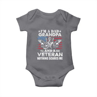 I’m a Dad Grandpa and Veteran Baby Onesie Fearless Patriotic Military Family
