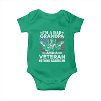 I’m a Dad Grandpa and Veteran Baby Onesie Fearless Patriotic Military Family