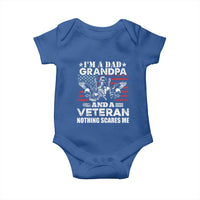 I’m a Dad Grandpa and Veteran Baby Onesie Fearless Patriotic Military Family