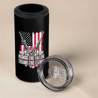 Patriotic Memorial Day 4 in 1 Can Cooler Tumbler Honor The Fallen Thank The Living Memorial Day Veterans Day