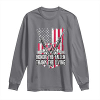 Patriotic Memorial Day Long Sleeve Shirt Honor The Fallen Thank The Living Memorial Day Veterans Day