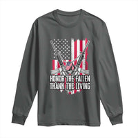 Patriotic Memorial Day Long Sleeve Shirt Honor The Fallen Thank The Living Memorial Day Veterans Day