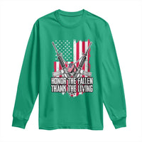 Patriotic Memorial Day Long Sleeve Shirt Honor The Fallen Thank The Living Memorial Day Veterans Day
