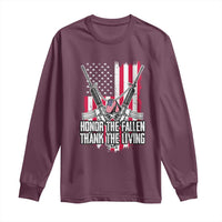 Patriotic Memorial Day Long Sleeve Shirt Honor The Fallen Thank The Living Memorial Day Veterans Day