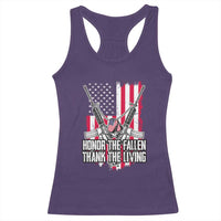 Patriotic Memorial Day Racerback Tank Top Honor The Fallen Thank The Living Memorial Day Veterans Day