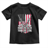 Patriotic Memorial Day Toddler T Shirt Honor The Fallen Thank The Living Memorial Day Veterans Day