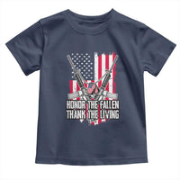 Patriotic Memorial Day Toddler T Shirt Honor The Fallen Thank The Living Memorial Day Veterans Day