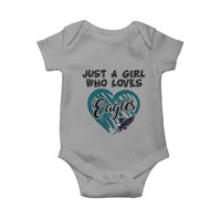 A Girl Who Loves Eagle Baby Onesie