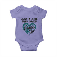 A Girl Who Loves Eagle Baby Onesie