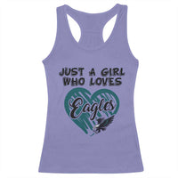 A Girl Who Loves Eagle Racerback Tank Top