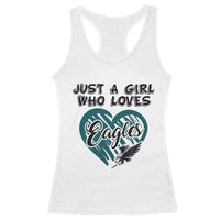A Girl Who Loves Eagle Racerback Tank Top