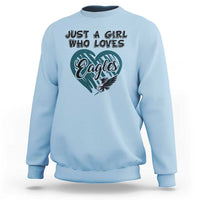 A Girl Who Loves Eagle Sweatshirt