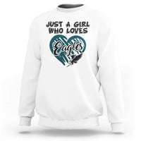 A Girl Who Loves Eagle Sweatshirt