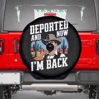 Funny Mexican Cowboy Spare Tire Cover Now I'm Back Retro Vintage Desert