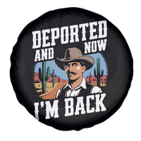 Funny Mexican Cowboy Spare Tire Cover Now I'm Back Retro Vintage Desert