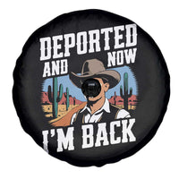 Funny Mexican Cowboy Spare Tire Cover Now I'm Back Retro Vintage Desert
