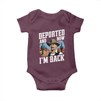 Funny Mexican Cowboy Baby Onesie Now I'm Back Retro Vintage Desert