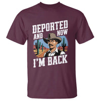 Funny Mexican Cowboy T Shirt Now I'm Back Retro Vintage Desert