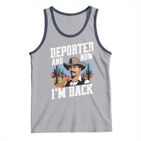 Funny Mexican Cowboy Tank Top Now I'm Back Retro Vintage Desert