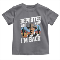 Funny Mexican Cowboy Toddler T Shirt Now I'm Back Retro Vintage Desert