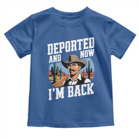 Funny Mexican Cowboy Toddler T Shirt Now I'm Back Retro Vintage Desert
