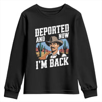 Funny Mexican Cowboy Youth Sweatshirt Now I'm Back Retro Vintage Desert