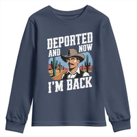 Funny Mexican Cowboy Youth Sweatshirt Now I'm Back Retro Vintage Desert