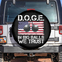 Funny D.O.G.E Patriotic 2025 Spare Tire Cover In Big Balls We Trust American Flag