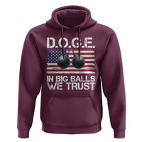 Funny D.O.G.E Patriotic 2025 Hoodie In Big Balls We Trust American Flag